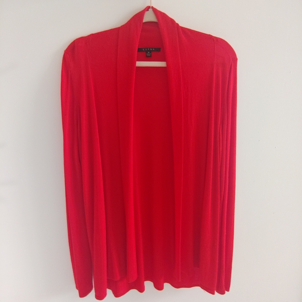Cyrus Women Red Cardigan Sweater